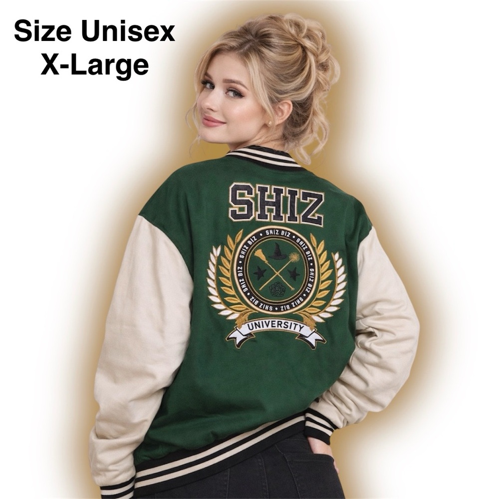 Universal Wicked Shiz University Varsity Jacket